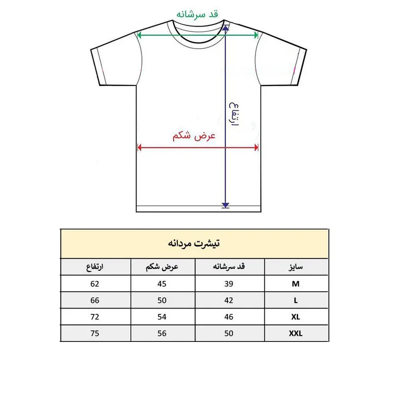 تیشرت آستین کوتاه مردانه پاد آفرین مدل قلب عشق گیتار کد 2018