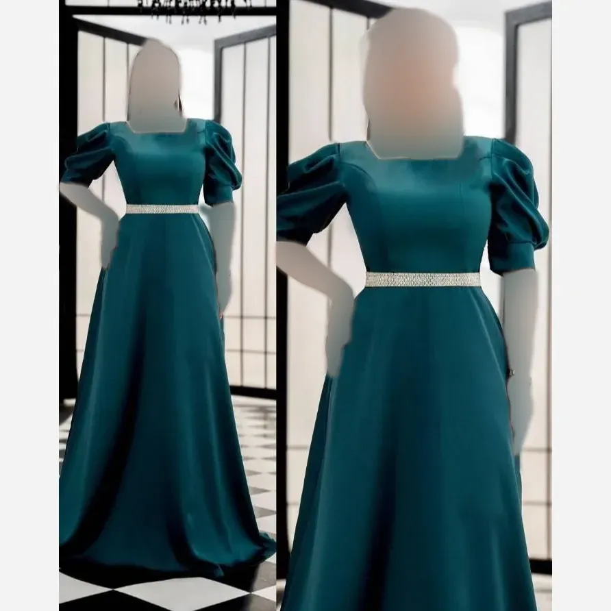 ماکسی مجلسی مرسانا جنس ساتن آمریکایی و خرجکار نگین قد 165