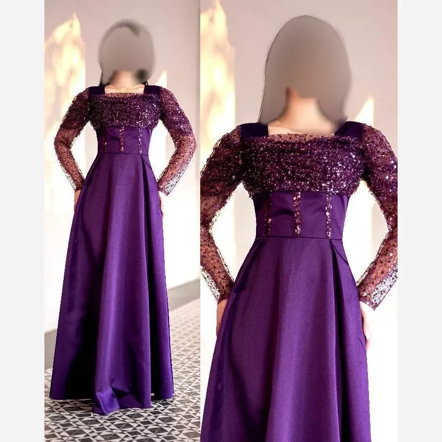 ماکسی مجلسی زنانه ساتن آمریکایی و جسمیکو قد 165 سایز بزرگ