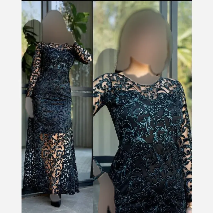 ماکسی مجلسی هیلدا جنس فلوک مخمل شاین قد 160