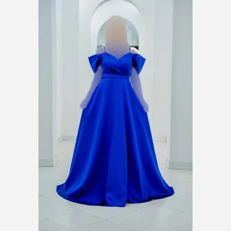 پیراهن زنانه جنس ساتن آمریکایی قد 165 رنگ سبز یاسی آبی مشکی سایز 38 تا 48