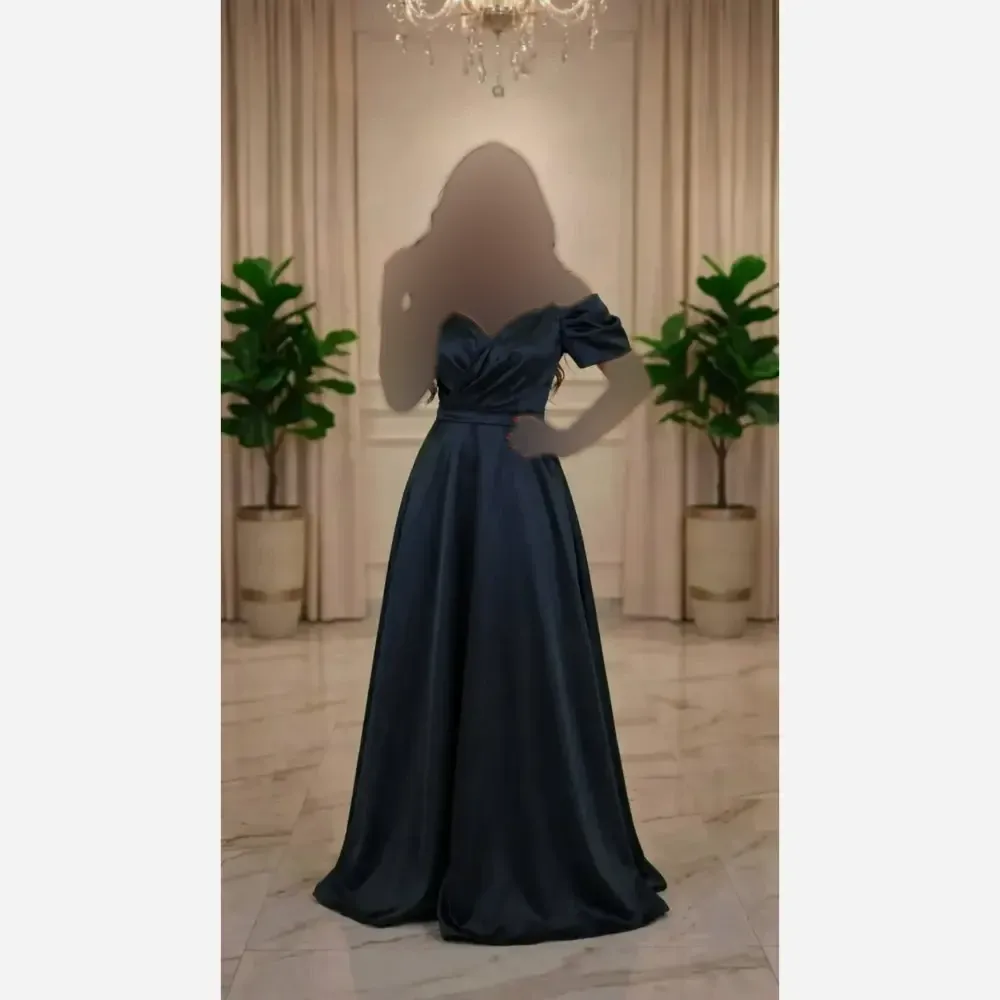 پیراهن زنانه جنس ساتن آمریکایی قد 165 رنگ سبز یاسی آبی مشکی سایز 38 تا 48
