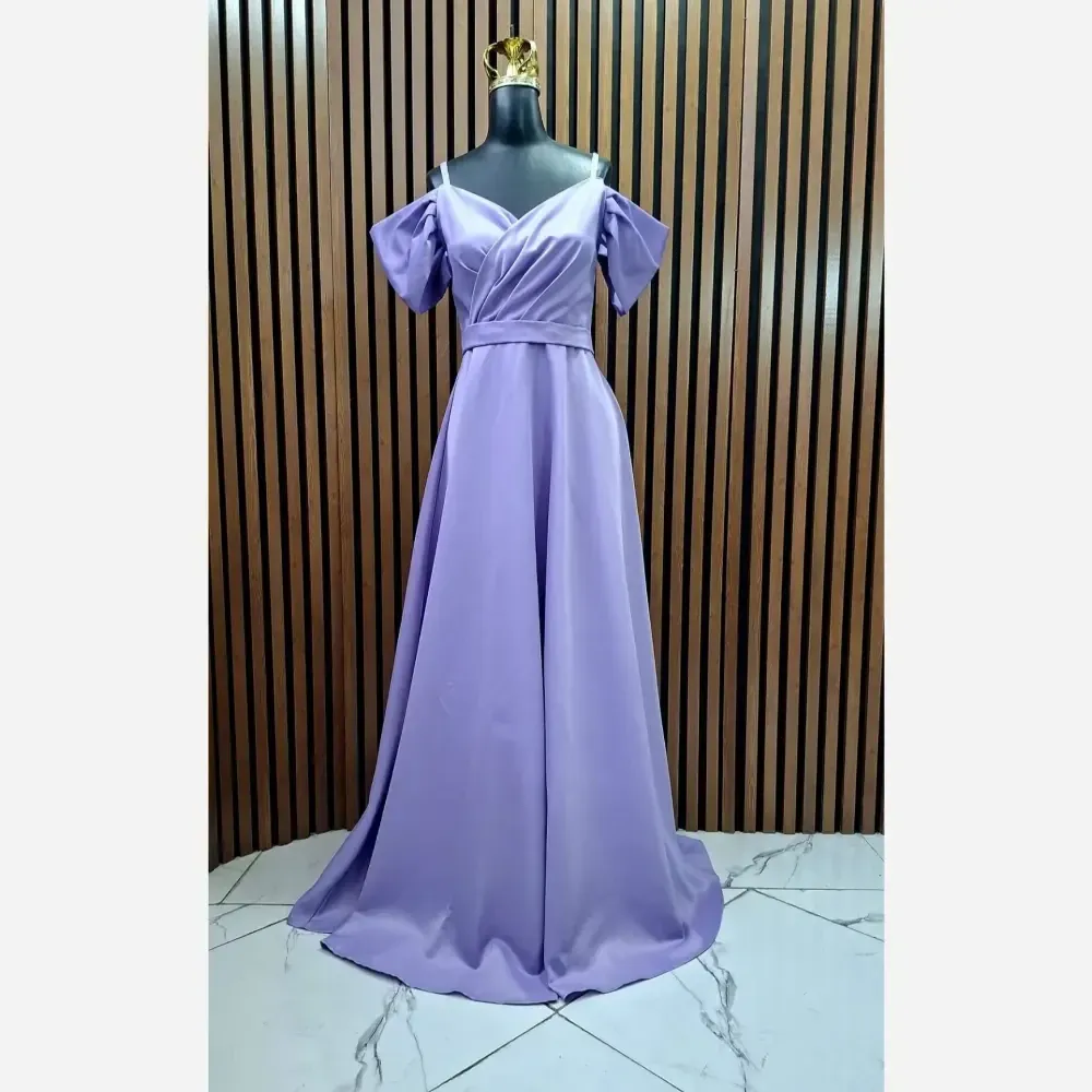 پیراهن زنانه جنس ساتن آمریکایی قد 165 رنگ سبز یاسی آبی مشکی سایز 38 تا 48