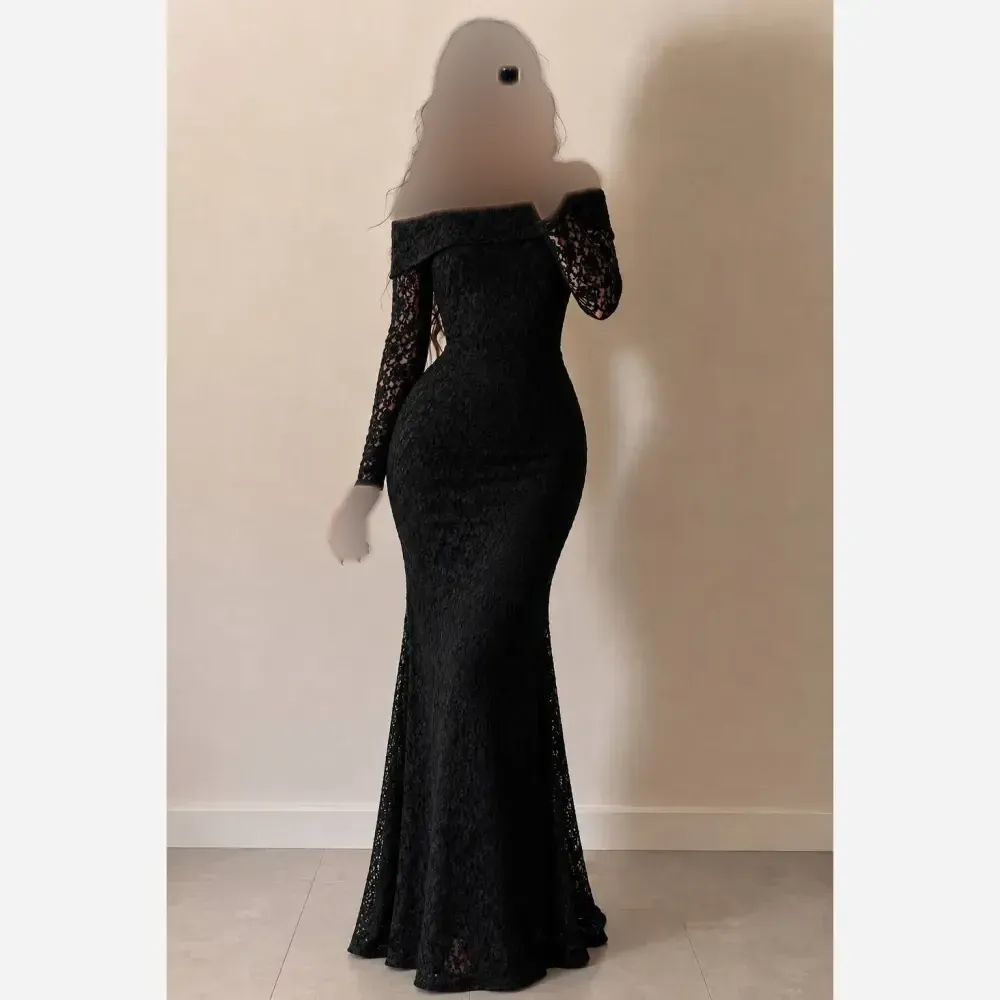 ماکسی دانتل مخمل آستردار بلند مجلسی زنانه رنگ مشکی و قهوه ای