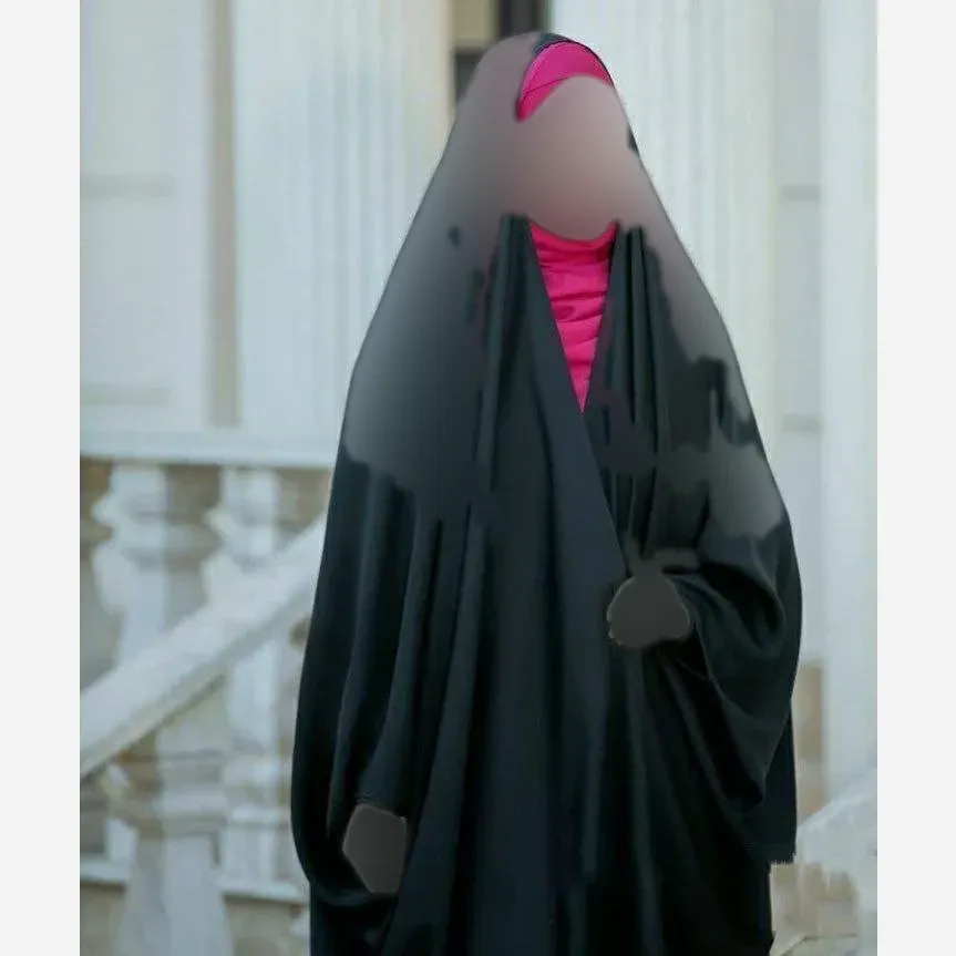 چادر جده عربی اصیل کرپ حریر الاسود مشکی