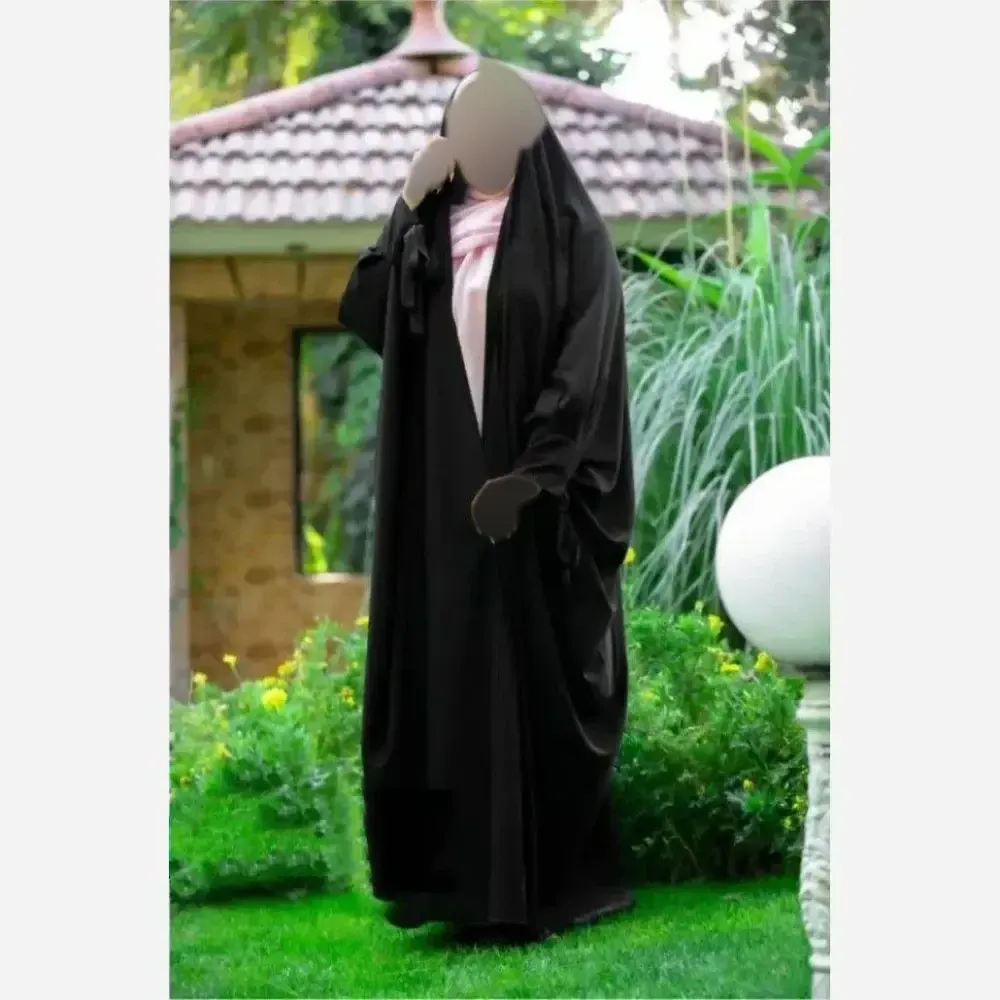 چادر جده پاپیونی ژرژت مشکی سوپر ژرژت اصیل