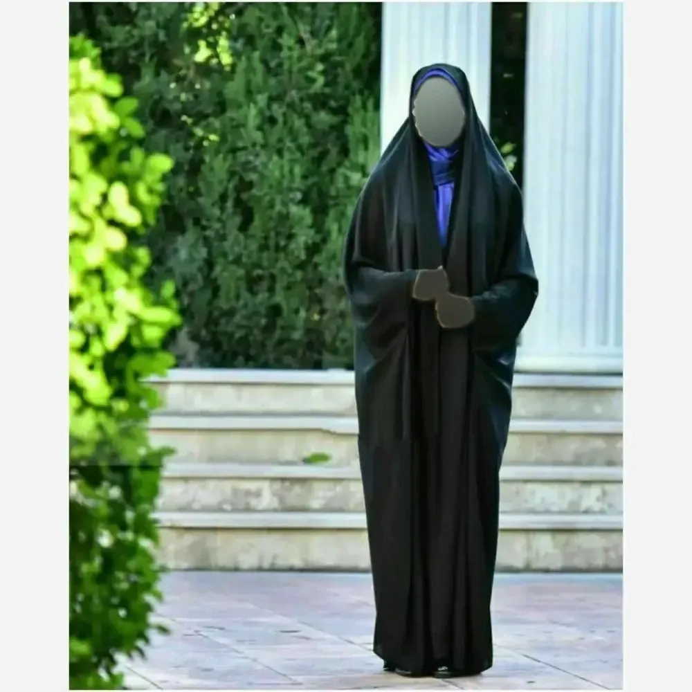 چادر خبرنگاری کارمندی ژرژت سوپرژرژت مشکی