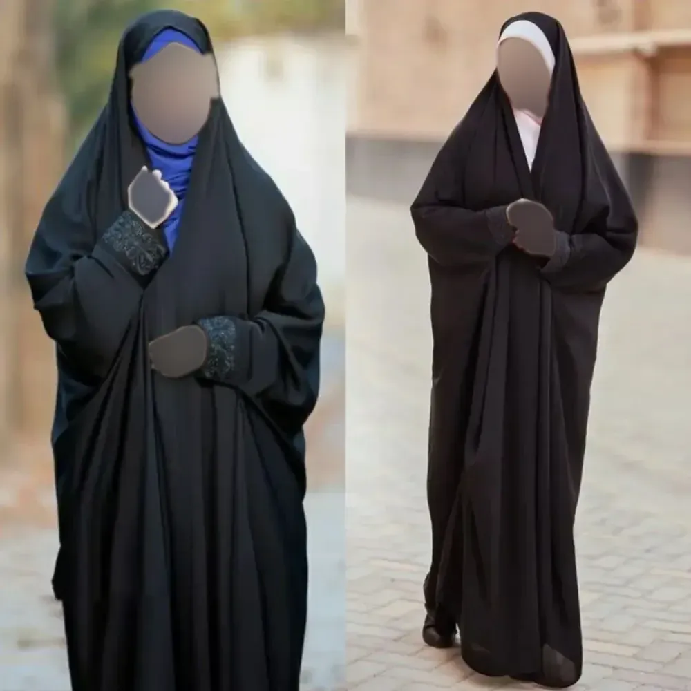 چادر دانشجویی کن کن ندا مروارید مشکی سایز 150 تا 170