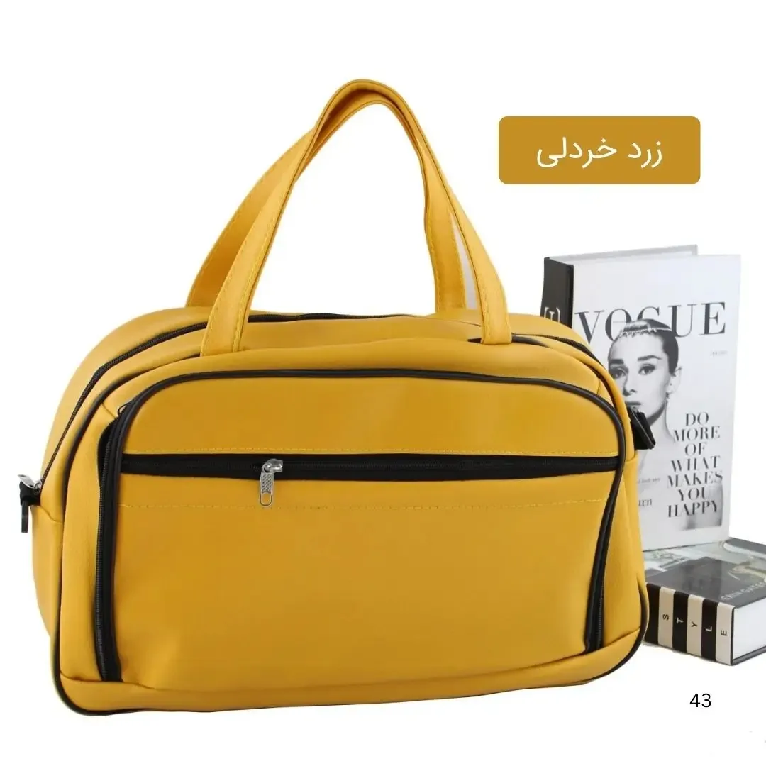 ساک دستی چرم مصنوعی زنانه روزمره و مهمانی با بند بلند
