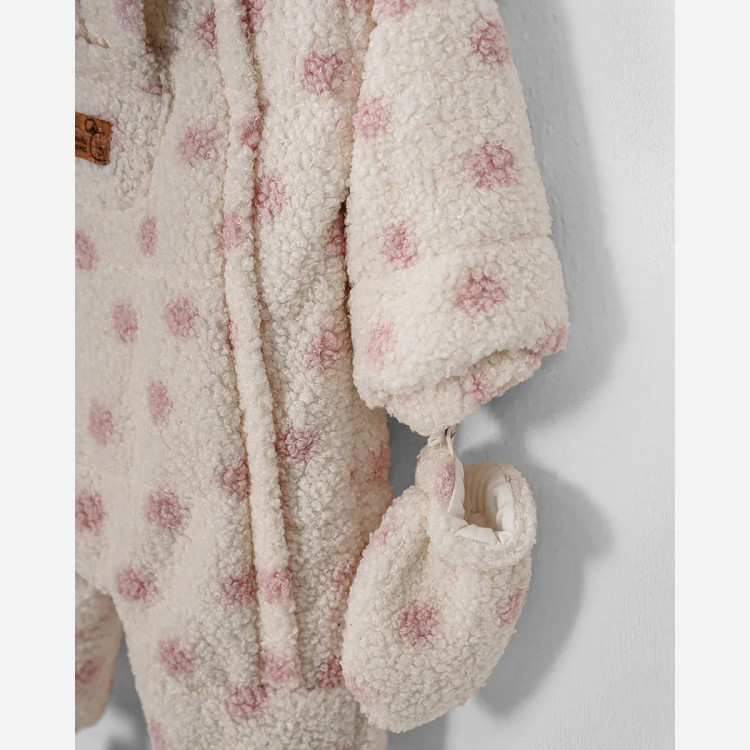 سرهمی کلاهدار پولیشی دخترانه با پاپوش طرح شایا