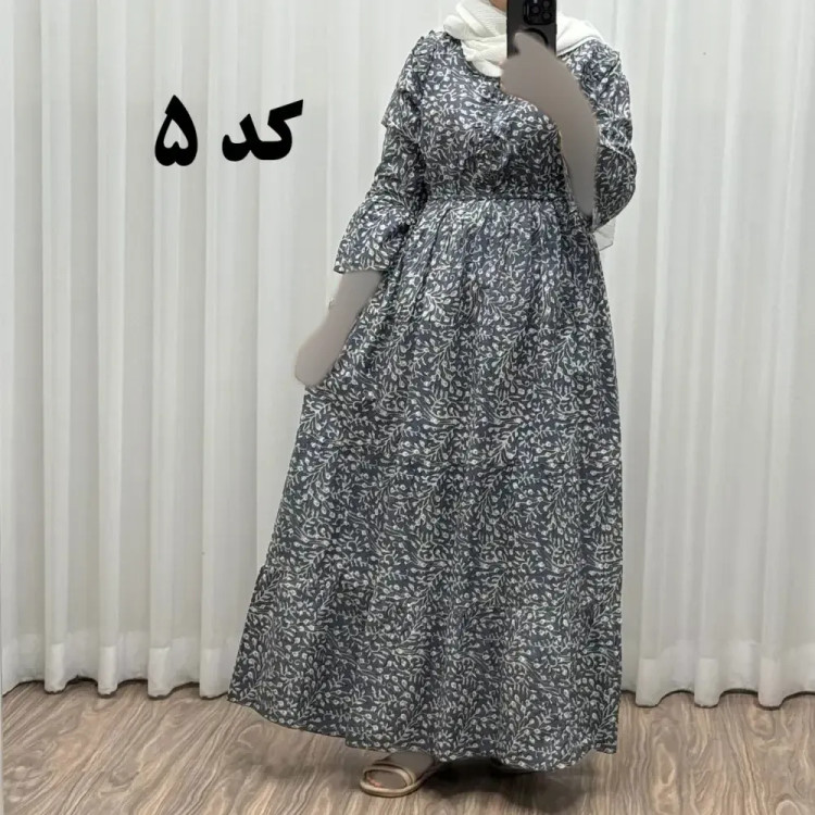 پیراهن ساحلی نخی آستین بلند فری سایز تا 48 کد 749 شسته شده بدون آبرفت و رنگ رفتگی چهارفصل تن خور شیک