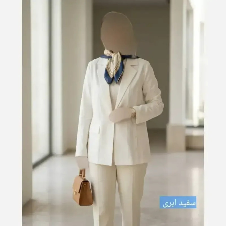 کت زنانه مدل الی جنس لینن درجه یک