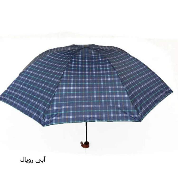 چتر چهار خانه تاشو ضد باد سبک و کمجا پارچه ضد آب مناسب باران و آفتاب زنانه و مردانه