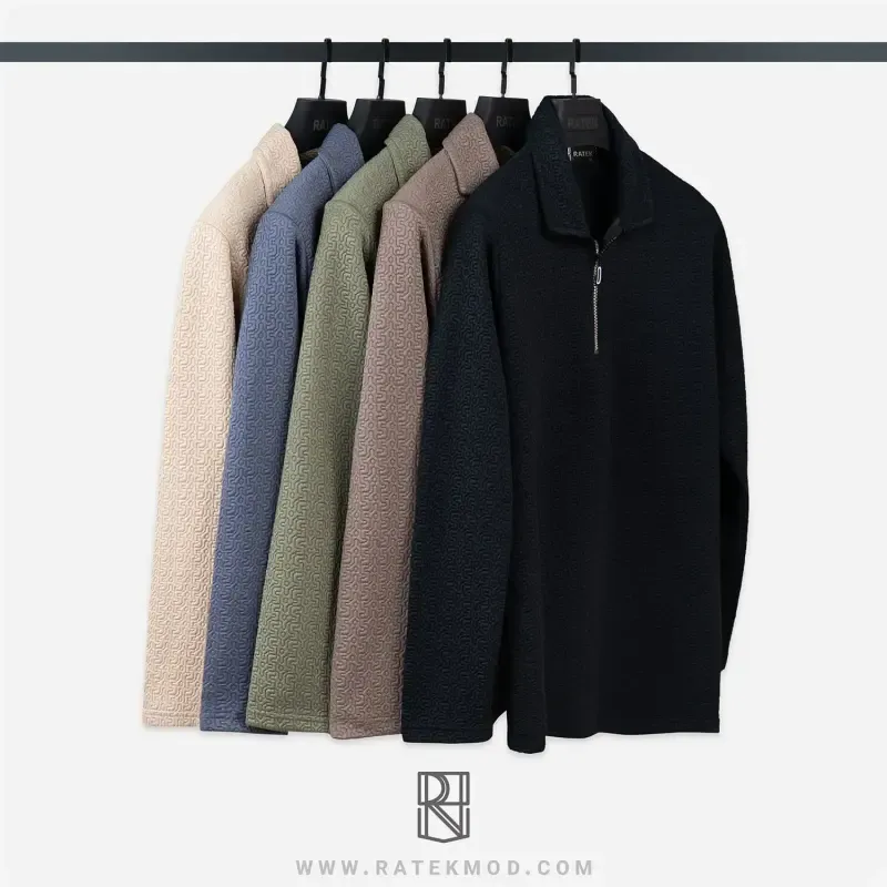 بلوز نیم زیپ گرم بالا طرح فیلر